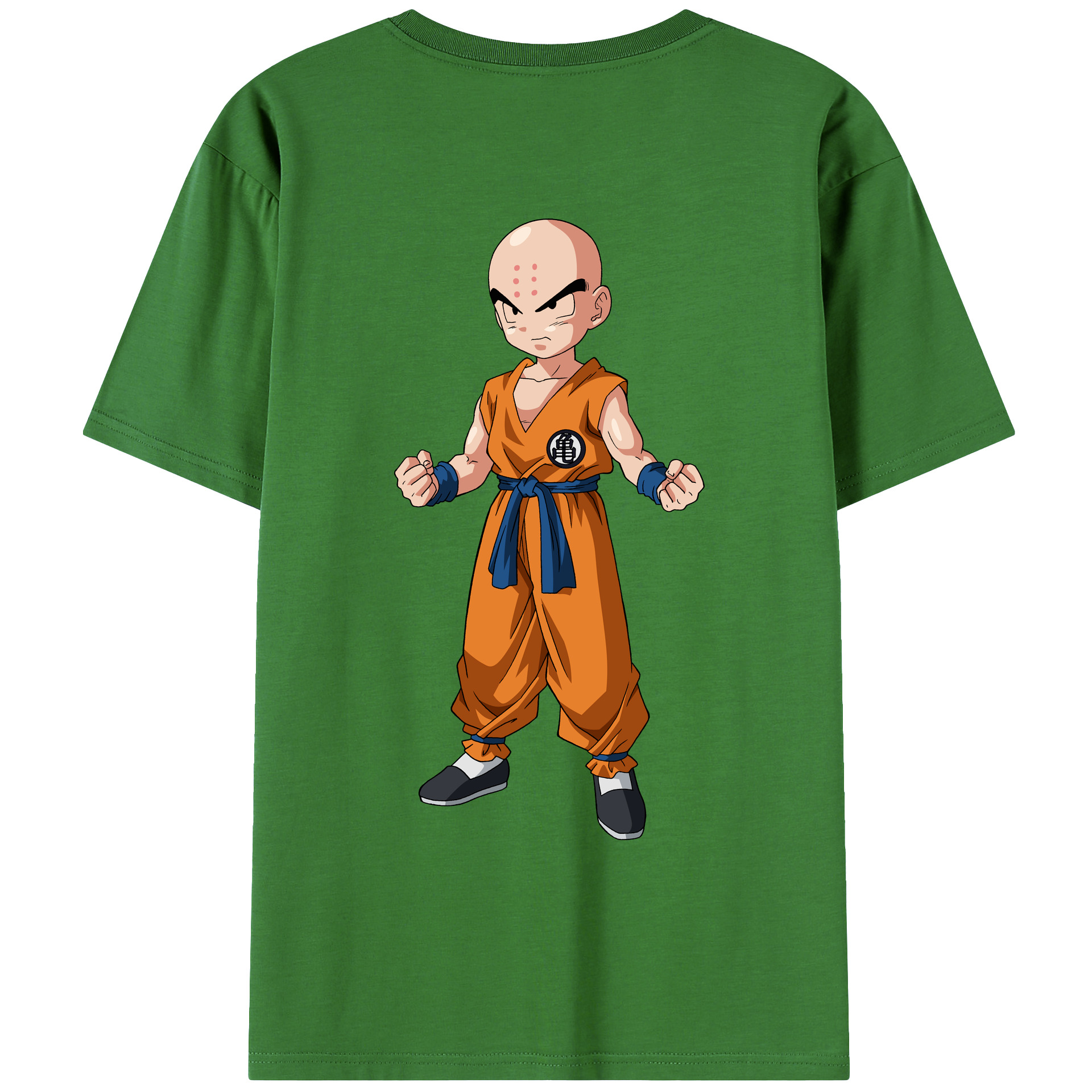 （画像用） ドラゴンボール クリリン DRAGON BALL krillin レディース半袖Tシャツ(バックプリント)